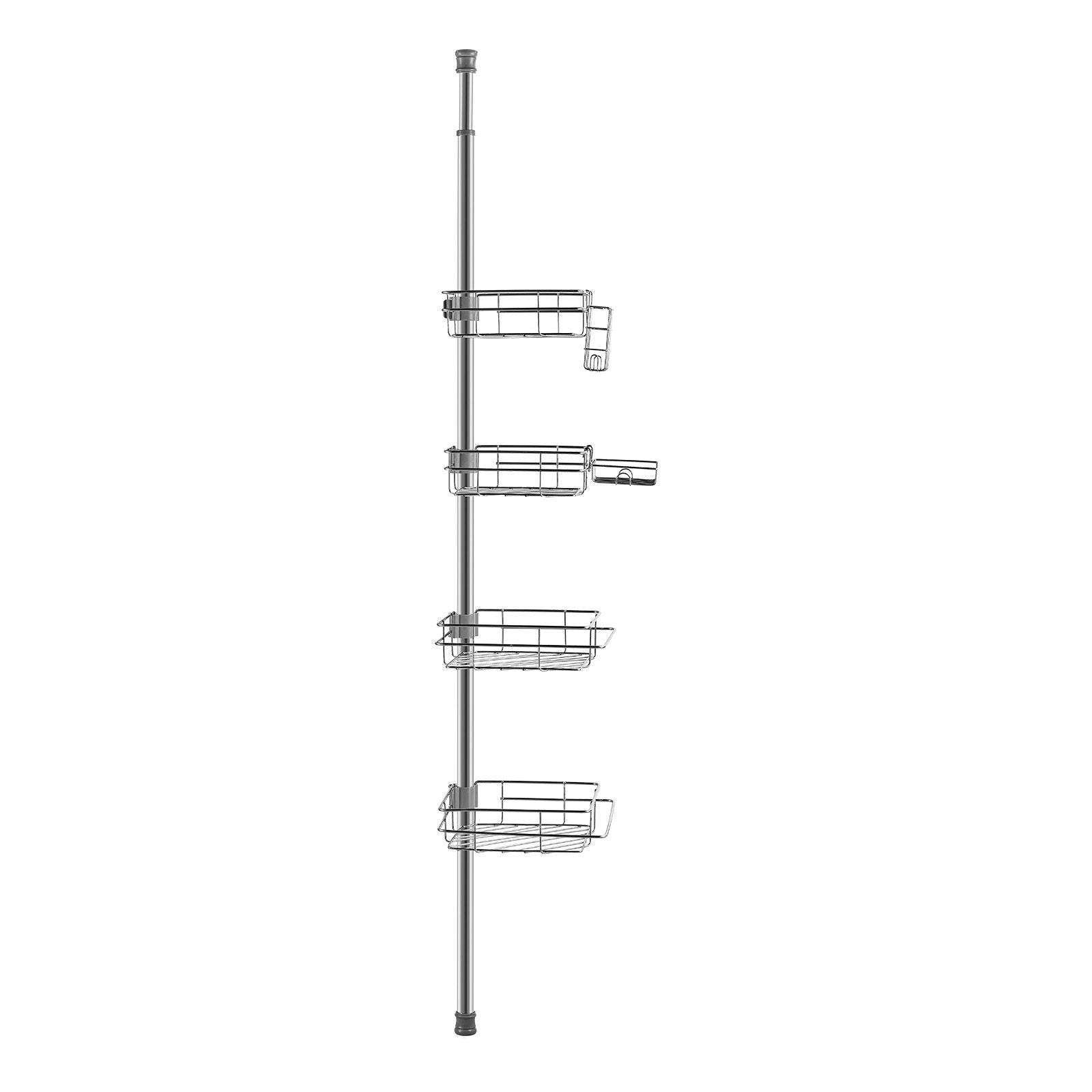 Shower Heads & Screens: VEVOR 42" to 114" High Shower Corner Caddy Tension Pole Rust-Proof Tension Pole
