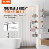 Shower Heads & Screens: VEVOR 42" to 114" High Shower Corner Caddy Tension Pole Rust-Proof Tension Pole