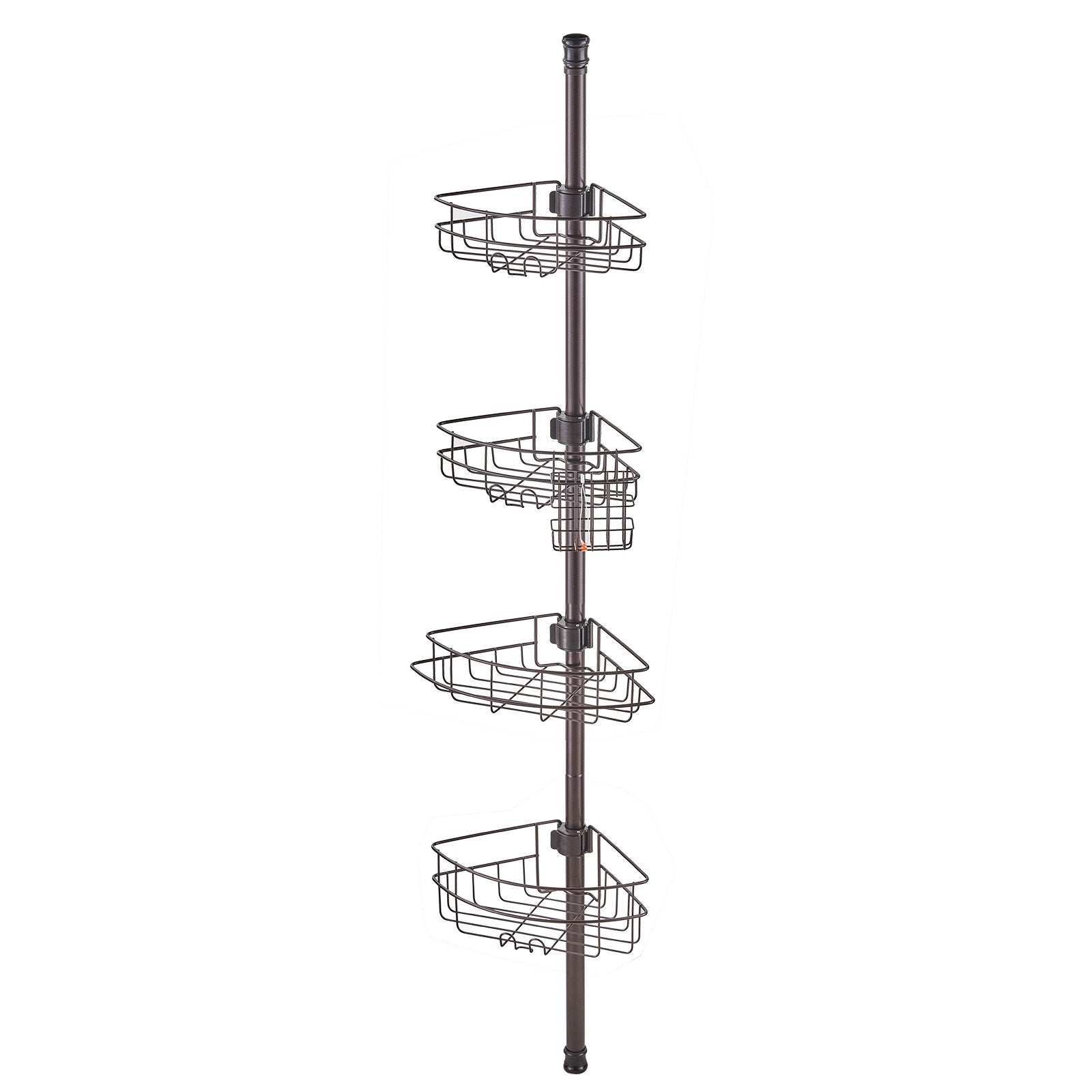 Shower Heads & Screens: VEVOR 56" to 114" High Shower Corner Caddy Tension Pole Rust-Proof Tension Pole