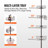 Shower Heads & Screens: VEVOR 56" to 114" High Shower Corner Caddy Tension Pole Rust-Proof Tension Pole