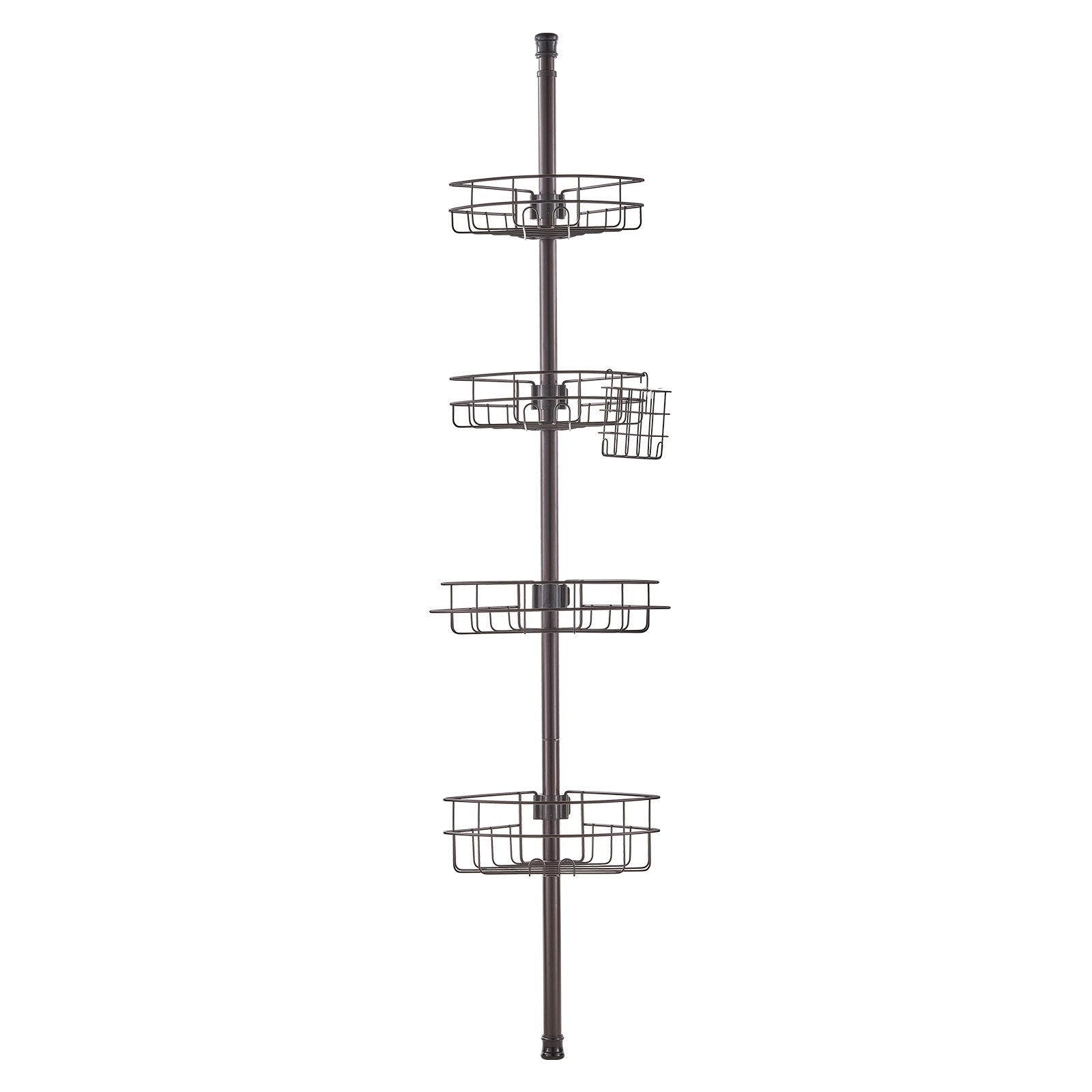 Shower Heads & Screens: VEVOR 56" to 114" High Shower Corner Caddy Tension Pole Rust-Proof Tension Pole