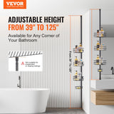 Shower Heads & Screens: VEVOR 39" to 125" High Shower Corner Caddy Tension Pole Rust-Proof Tension Pole