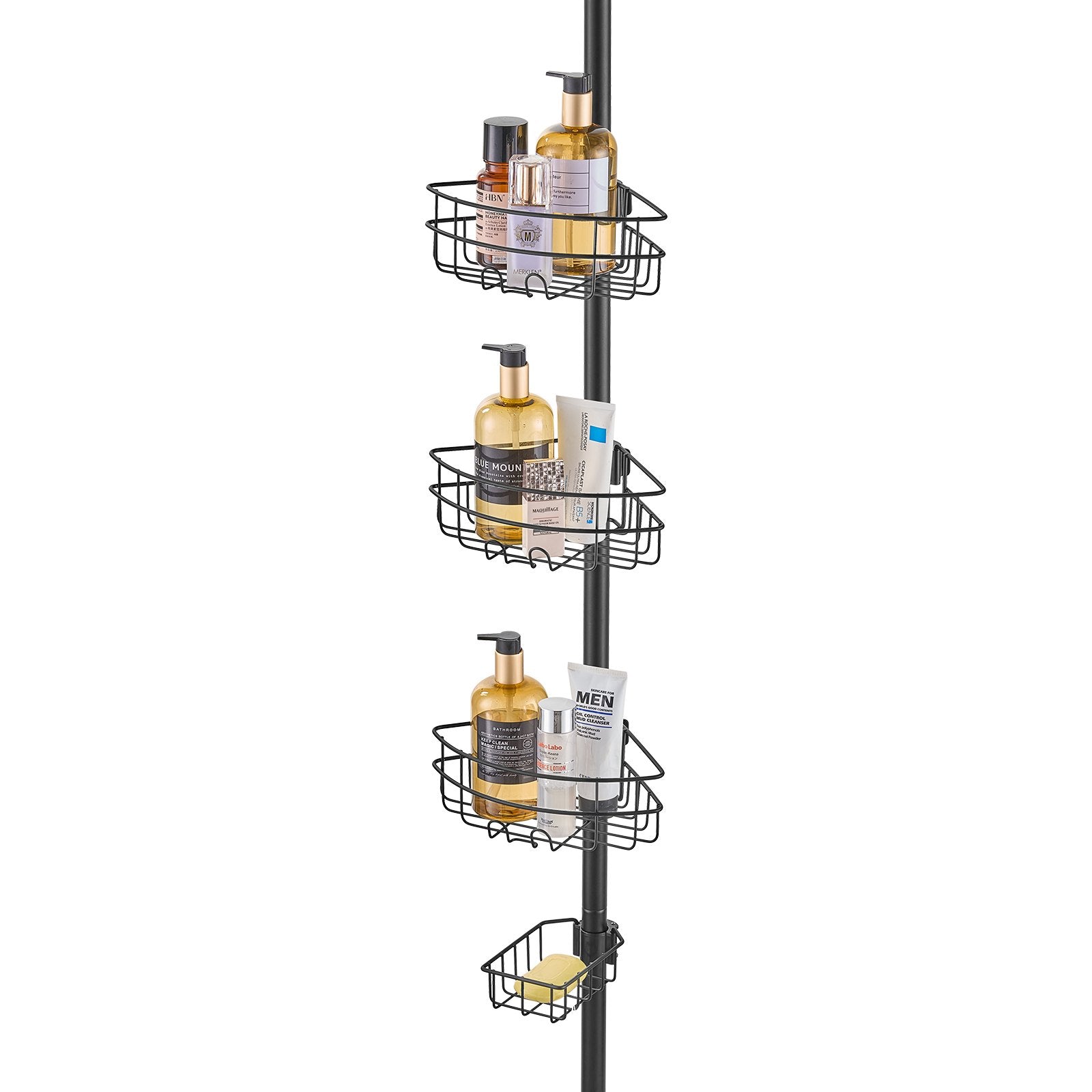 Shower Heads & Screens: VEVOR 39" to 125" High Shower Corner Caddy Tension Pole Rust-Proof Tension Pole