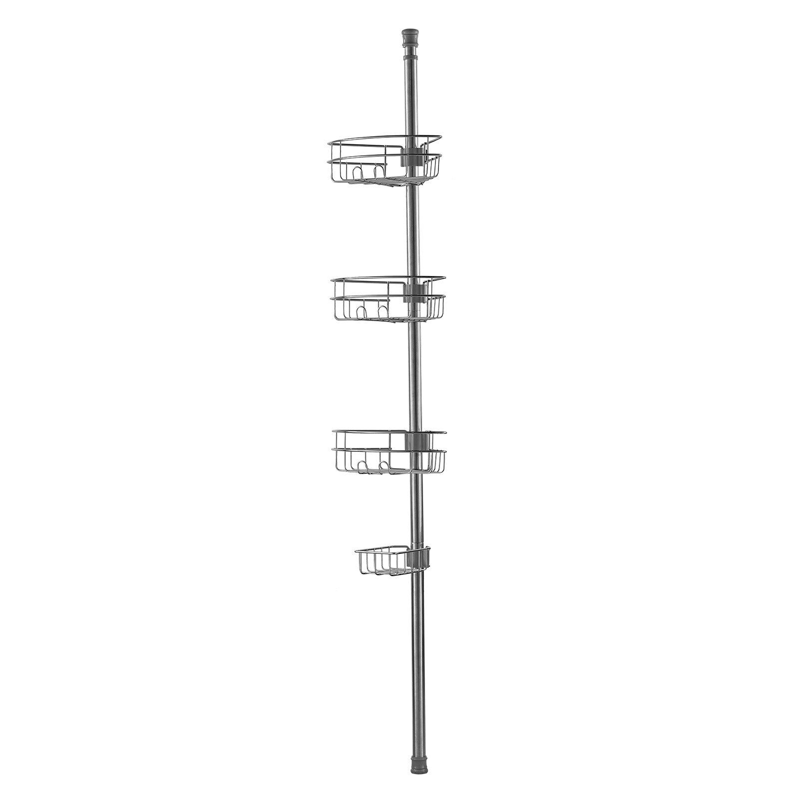 Shower Heads & Screens: VEVOR 39" to 125" High Shower Corner Caddy Tension Pole Rust-Proof Tension Pole