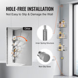 Shower Heads & Screens: VEVOR 39" to 125" High Shower Corner Caddy Tension Pole Rust-Proof Tension Pole