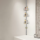 Shower Heads & Screens: VEVOR 39" to 125" High Shower Corner Caddy Tension Pole Rust-Proof Tension Pole