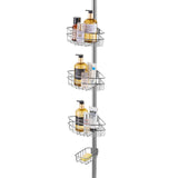 Shower Heads & Screens: VEVOR 39" to 125" High Shower Corner Caddy Tension Pole Rust-Proof Tension Pole