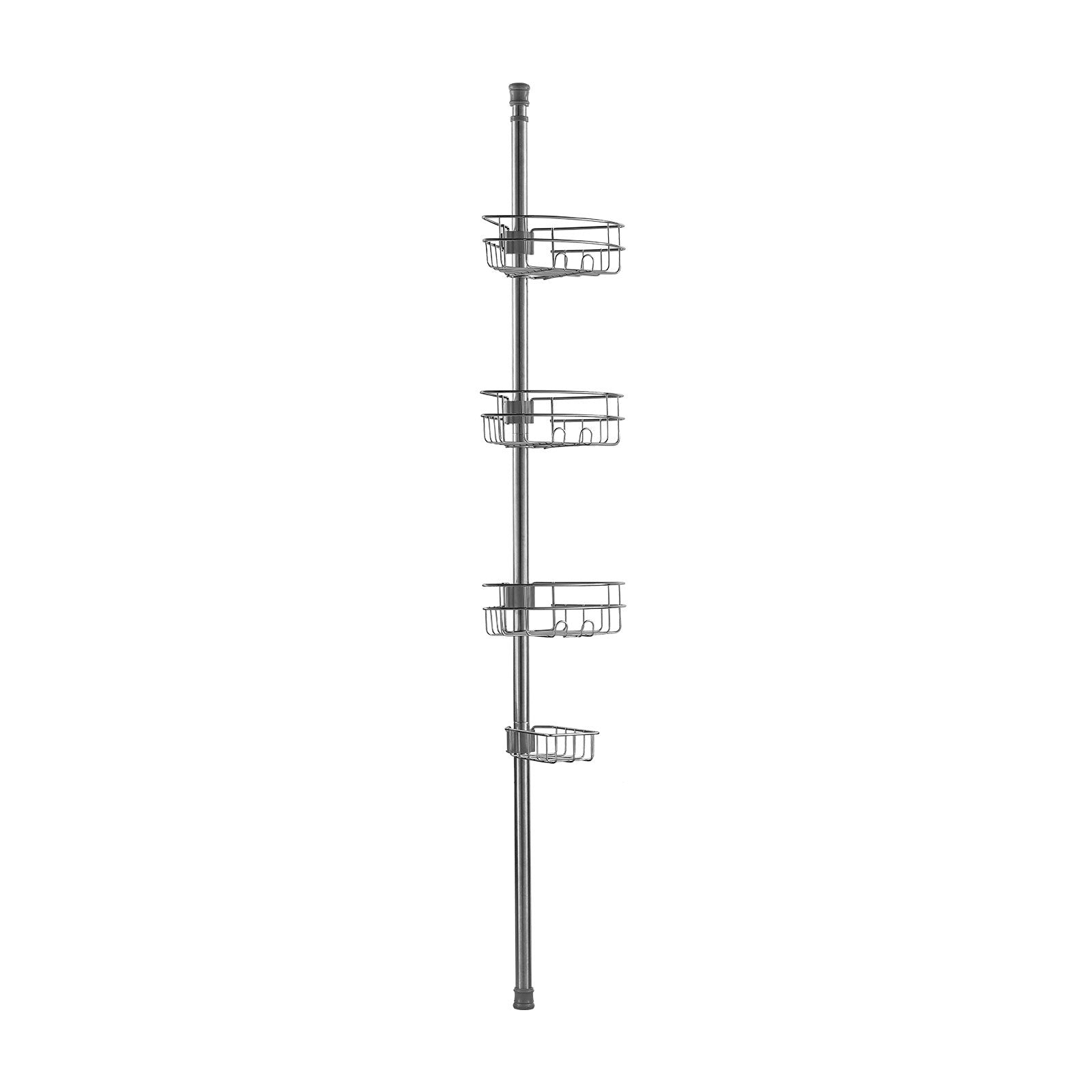 Shower Heads & Screens: VEVOR 39" to 125" High Shower Corner Caddy Tension Pole Rust-Proof Tension Pole