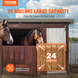 Laundry Storage: VEVOR Livestock Hay Feeder 2 Packs 24 Gallons Wall Mounted Goat Hay Rack
