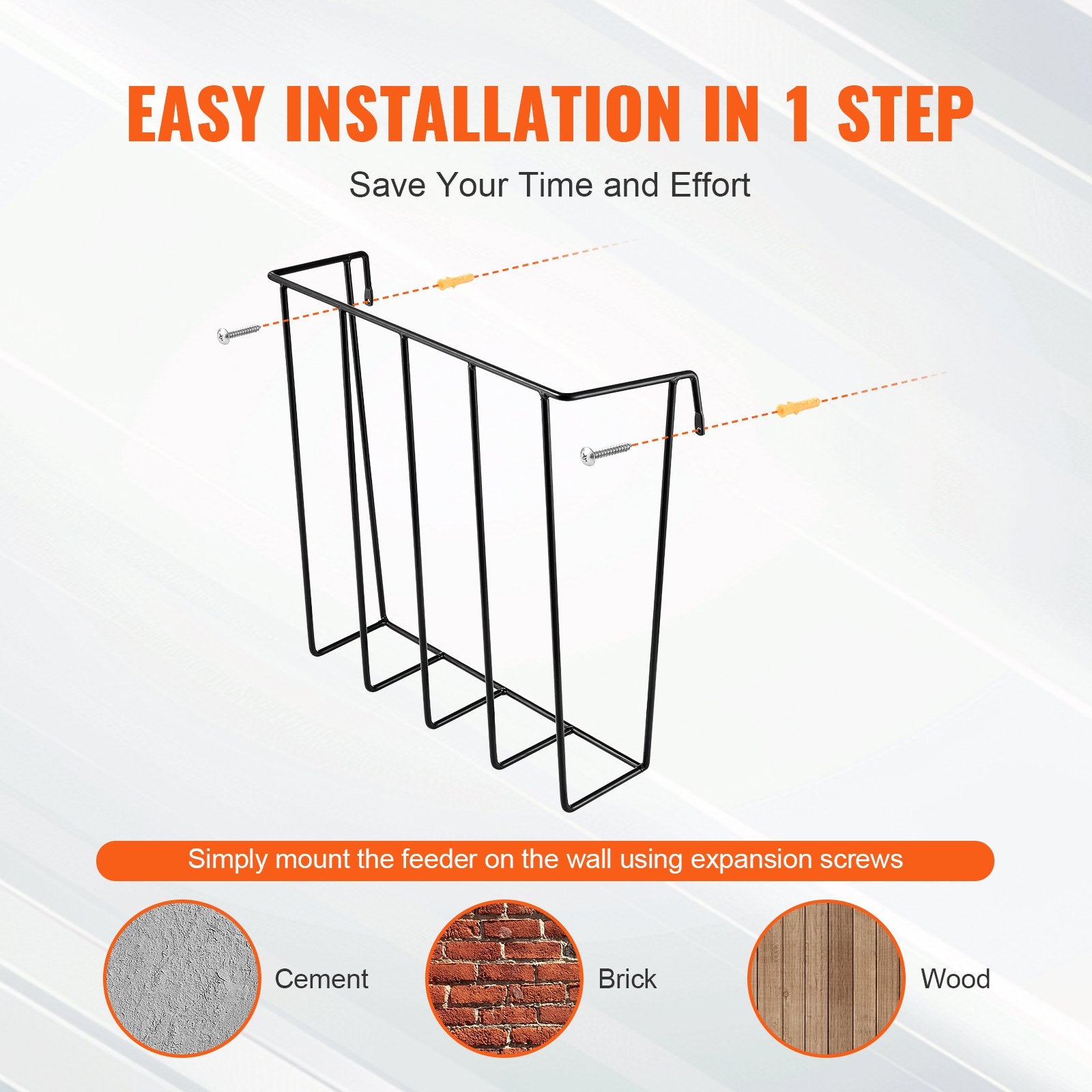 Laundry Storage: VEVOR Livestock Hay Feeder 2 Packs 24 Gallons Wall Mounted Goat Hay Rack