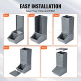Small Animal Habitats & Cages: VEVOR Hog Feeder 2.2 Bushel Metal Double Door Pig Feeder Feeding up to 5 Hogs
