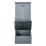 Small Animal Habitats & Cages: VEVOR Hog Feeder 2.2 Bushel Metal Double Door Pig Feeder Feeding up to 5 Hogs