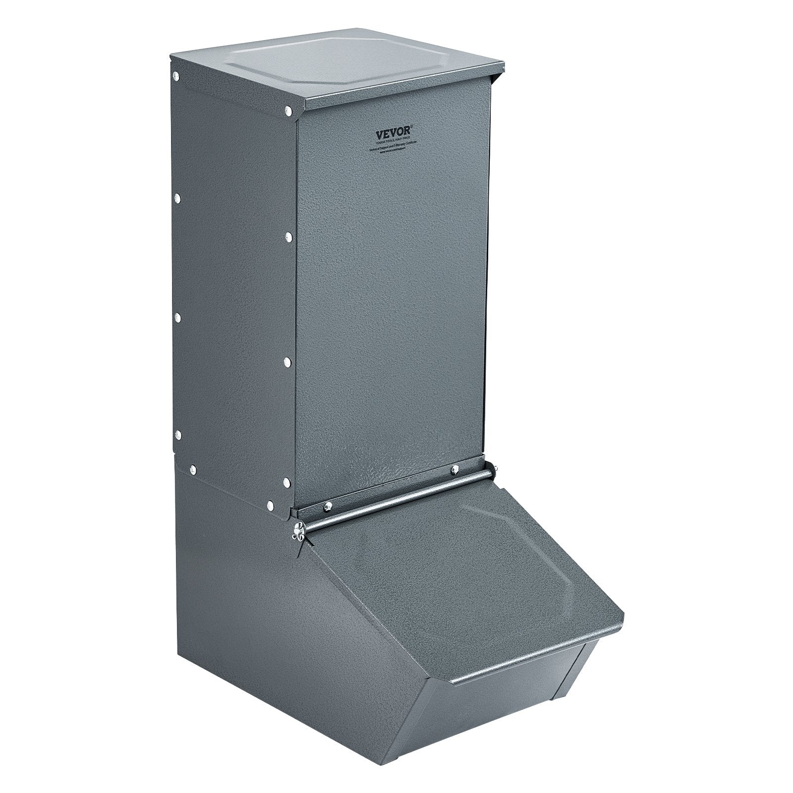 Small Animal Habitats & Cages: VEVOR Hog Feeder 2.2 Bushel Metal Double Door Pig Feeder Feeding up to 5 Hogs