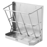 Gardening Tools: VEVOR Goat Hay Feeder, 21 Gallons Large Capacity, 2 in 1 Hay and Grain Feeder, Wall Mounted Livestock Feeder with Feed Tray, Multiple Sided Goat Hay Rack, Sturdy Steel Hay Rack for Sheep Horses