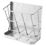 Gardening Tools: VEVOR Goat Hay Feeder, 21 Gallons Large Capacity, 2 in 1 Hay and Grain Feeder, Wall Mounted Livestock Feeder with Feed Tray, Multiple Sided Goat Hay Rack, Sturdy Steel Hay Rack for Sheep Horses