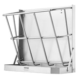 Gardening Tools: VEVOR Goat Hay Feeder, 21 Gallons Large Capacity, 2 in 1 Hay and Grain Feeder, Wall Mounted Livestock Feeder with Feed Tray, Multiple Sided Goat Hay Rack, Sturdy Steel Hay Rack for Sheep Horses