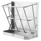 Gardening Tools: VEVOR Goat Hay Feeder, 21 Gallons Large Capacity, 2 in 1 Hay and Grain Feeder, Wall Mounted Livestock Feeder with Feed Tray, Multiple Sided Goat Hay Rack, Sturdy Steel Hay Rack for Sheep Horses