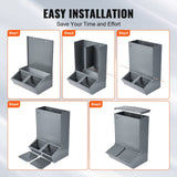 Small Animal Habitats & Cages: VEVOR Hog Feeder 3.7 Bushel Metal Double Door Pig Feeder Feeding up to 8 Hogs