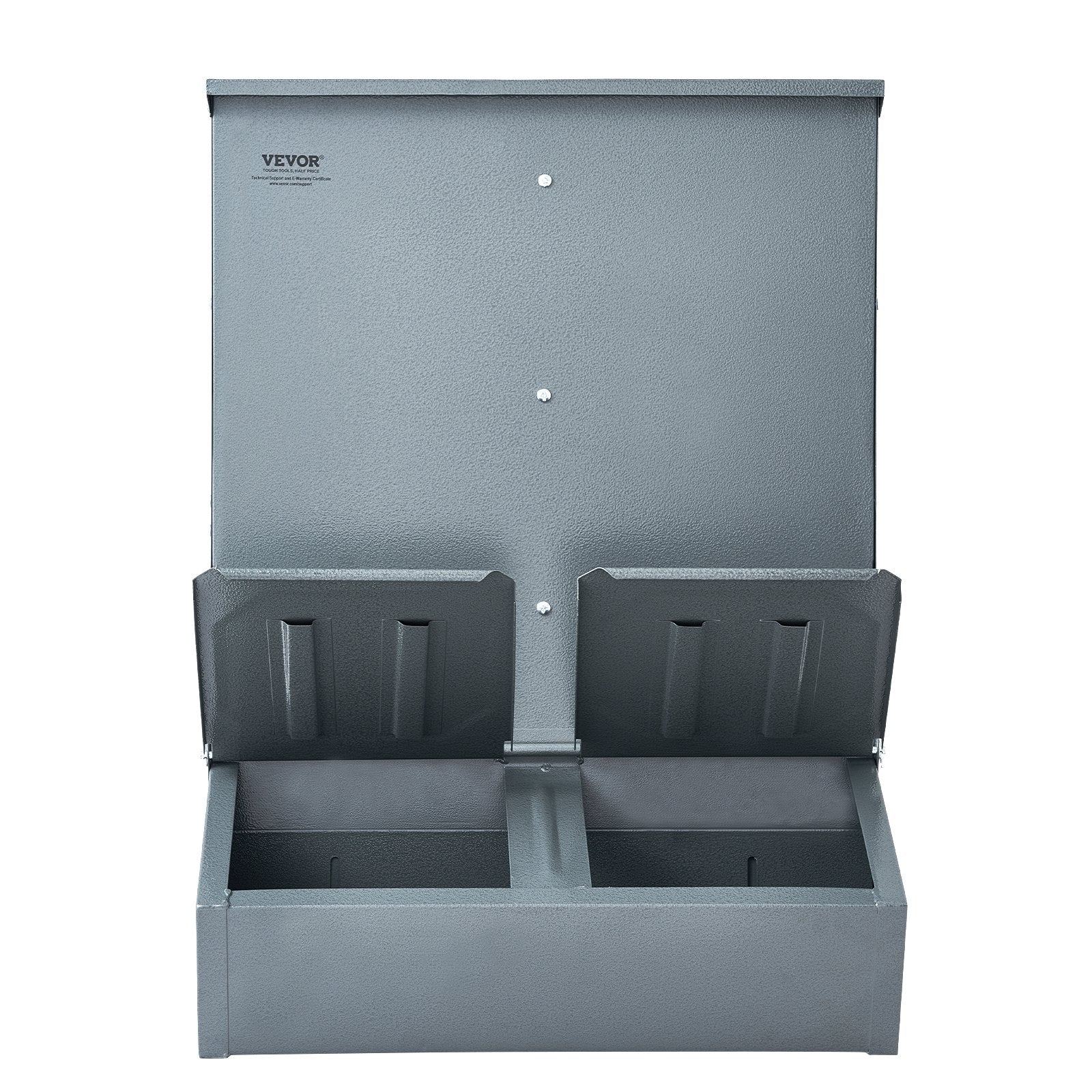 Small Animal Habitats & Cages: VEVOR Hog Feeder 3.7 Bushel Metal Double Door Pig Feeder Feeding up to 8 Hogs
