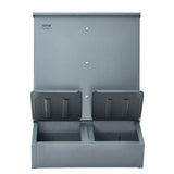 Small Animal Habitats & Cages: VEVOR Hog Feeder 3.7 Bushel Metal Double Door Pig Feeder Feeding up to 8 Hogs