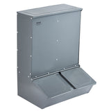 Small Animal Habitats & Cages: VEVOR Hog Feeder 3.7 Bushel Metal Double Door Pig Feeder Feeding up to 8 Hogs
