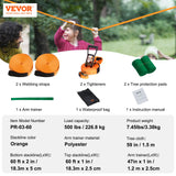 Fence & Gate Accessories: VEVOR Slackline Kit with Training Line, 18.3m Backyard Slack Line Equipment, Easy Setup Tight Rope for Kids Adults, Complete Slackline Set with Tree Protectors, Arm Trainer, Carry Bag, and Instruction