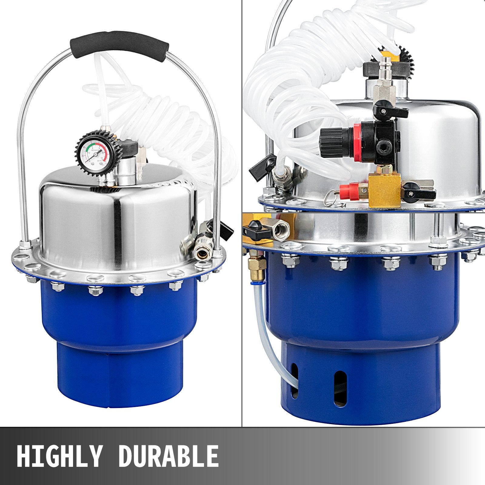 Automotive Repair & Speciality Tools: Vevor Pneumatic Air Pressure Bleeder Brake Bleeder and Clutch Bleeder Valve System Kit