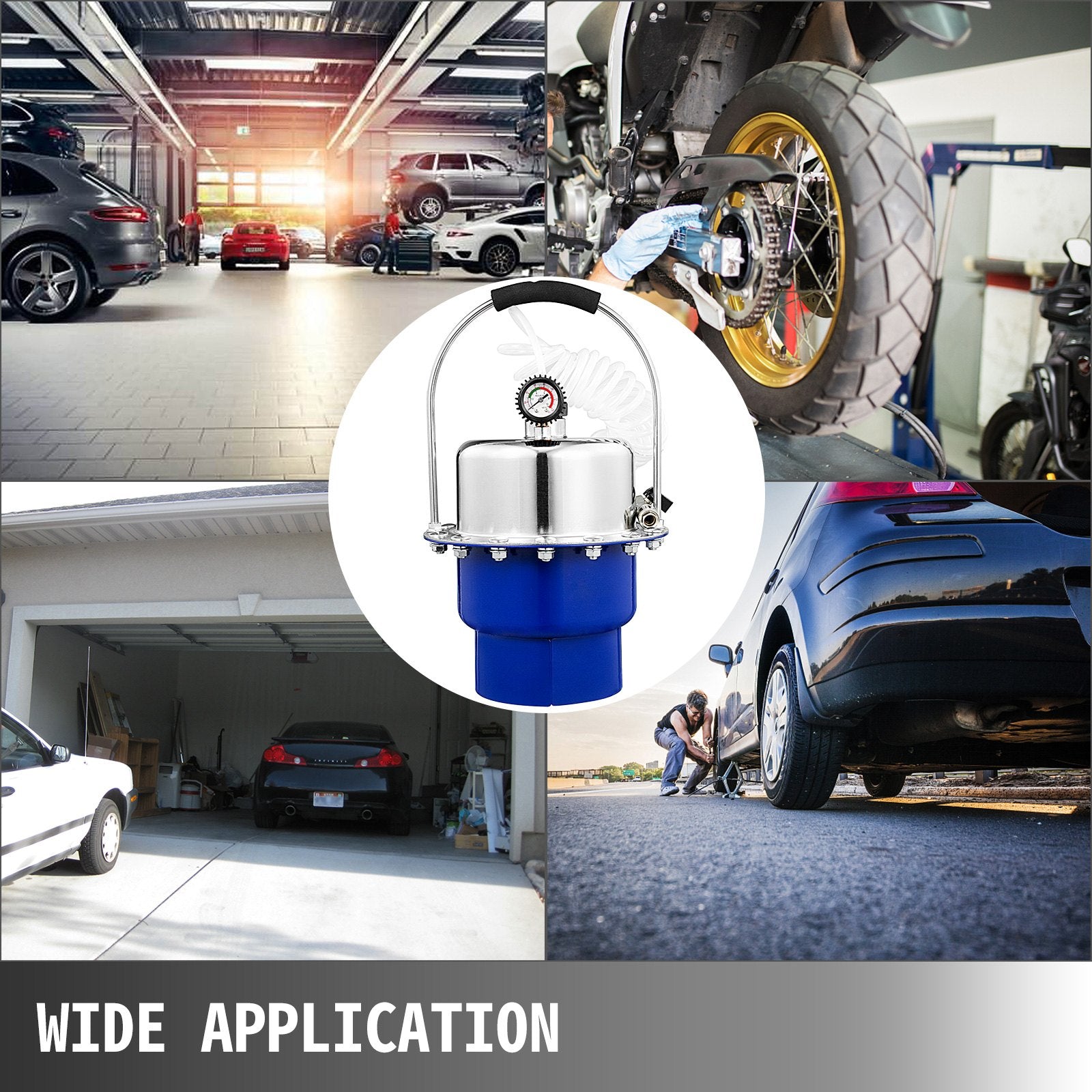 Automotive Repair & Speciality Tools: Vevor Pneumatic Air Pressure Bleeder Brake Bleeder and Clutch Bleeder Valve System Kit