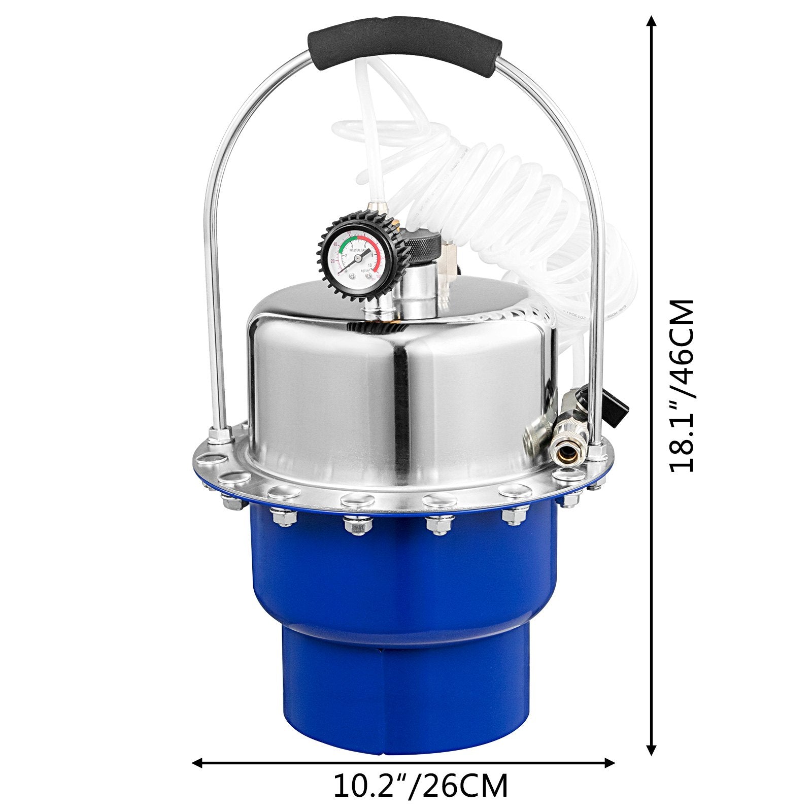 Automotive Repair & Speciality Tools: Vevor Pneumatic Air Pressure Bleeder Brake Bleeder and Clutch Bleeder Valve System Kit