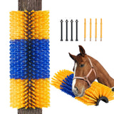 Dog Grooming Supplies: VEVOR Livestock Scratching Brush, Horse Brush with 2 Screws, 20  x 7.5 in Cow Scratcher, for Back Itch Relief & Keep Cleaning, Grooming & Scratching Post Brush for Horse, Pig, Cattle Supplies