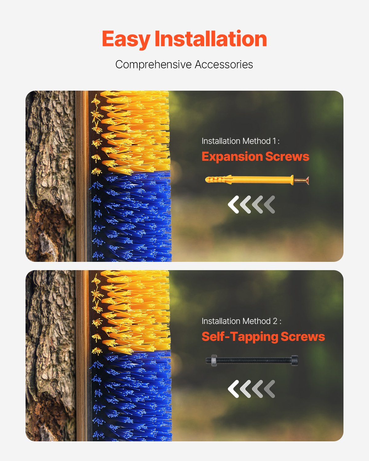 Pet Grooming Supplies: VEVOR Livestock Scratching Brush 2Pcs Itch Relief Horse Scratcher Brush 20 in