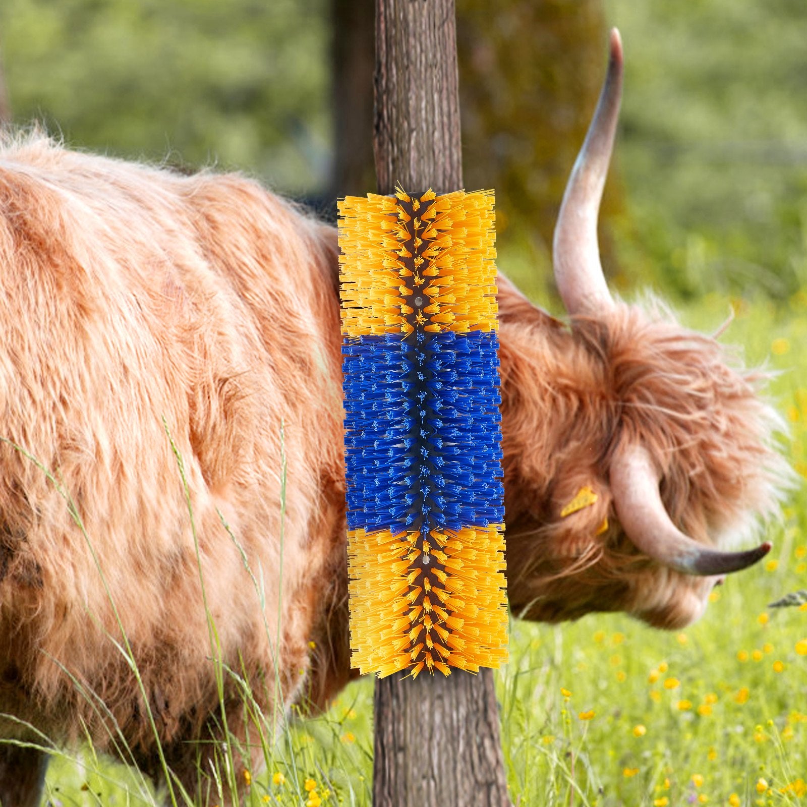 Pet Grooming Supplies: VEVOR Livestock Scratching Brush 2Pcs Itch Relief Horse Scratcher Brush 20 in