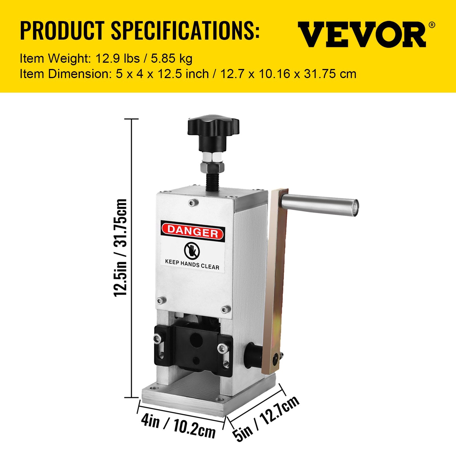 Cutters: VEVOR Wire Stripping Tool 0.06-0.98 Inch Cable Wire Stripping 1 Cutting Blade Wire for cutting and Stripping Scrap Copper Wire