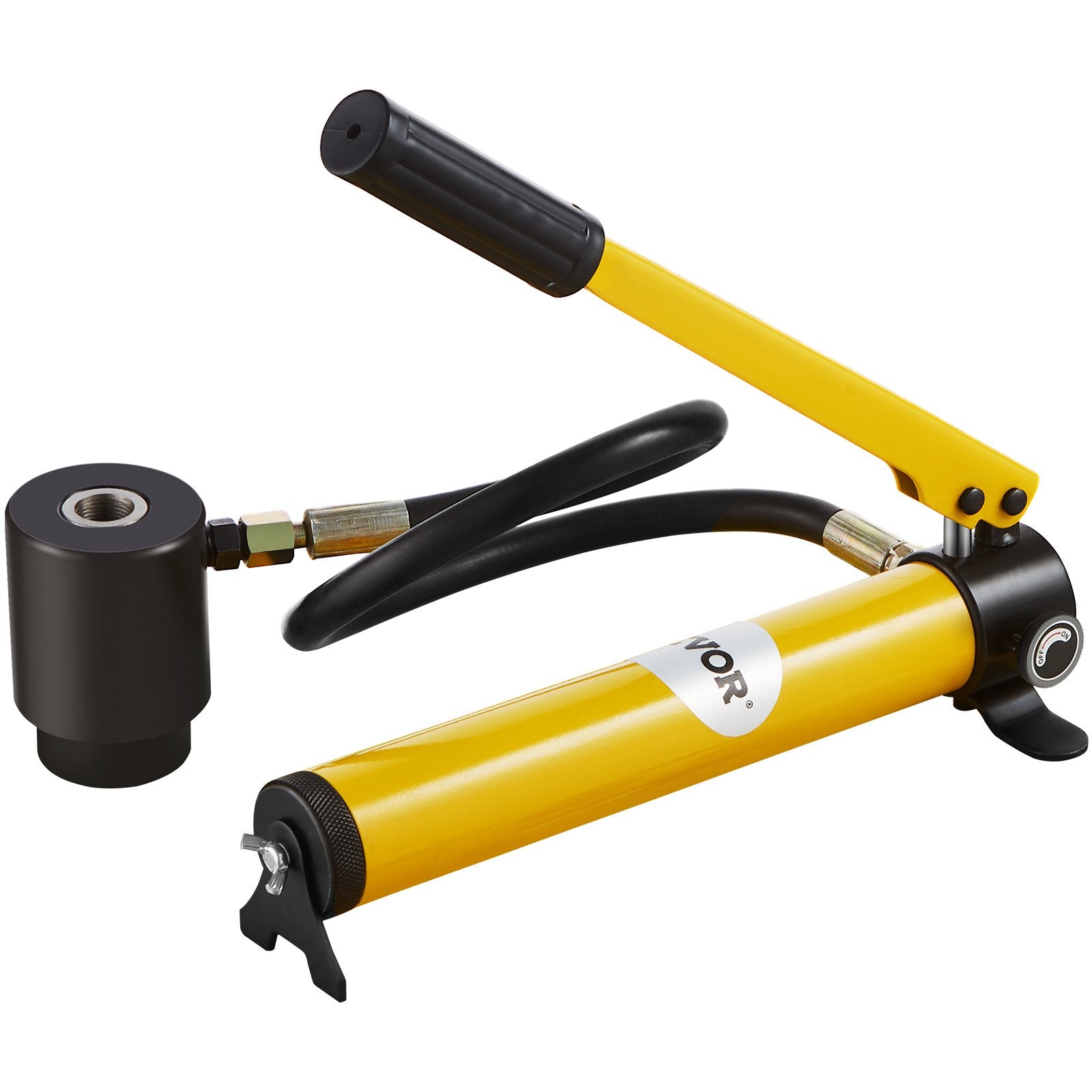 Hand Tools: VEVOR 10 Ton Hydraulic Knockout Punch Kit, 1/2" to 2" Conduit Hole Cutter Set, KO Tool Kits with Puncher 6 Piece, Metal Sheet Driver Tools, For Aluminum, Brass, Stainless Steel, Fiberglass and Plastic
