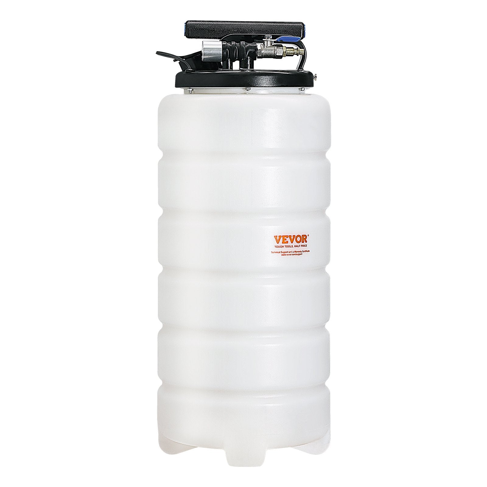 Fuel & Exhaust: VEVOR Fluid Extractor, 15 Liters Capacity, Pneumatic/Manual Oil Changer Vacuum Fluid Extractor with Dipstick and Liquid Suction Hose, Oil Extractor Change Pump for Automotive Fluids Vacuum Evacuation