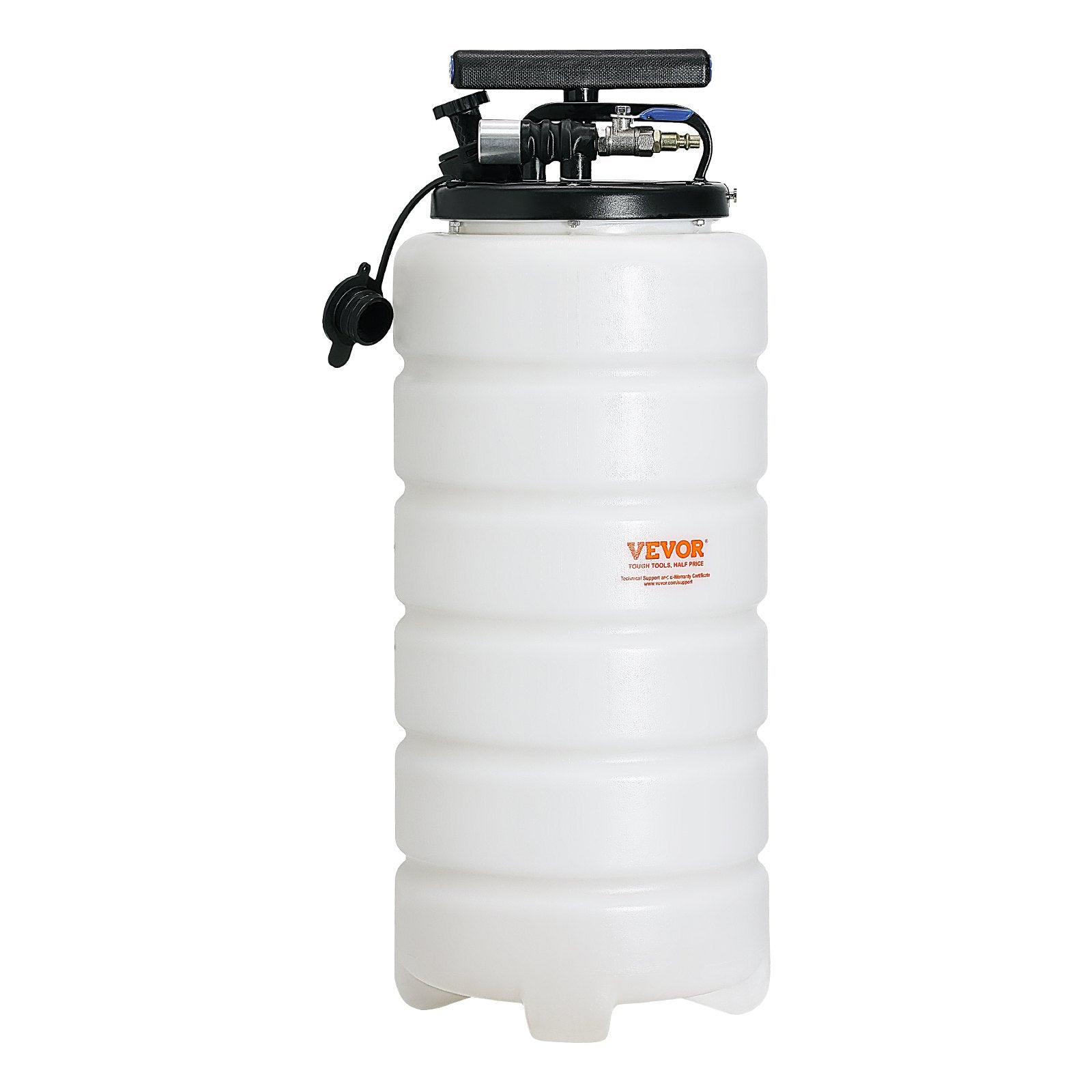 Fuel & Exhaust: VEVOR Fluid Extractor, 15 Liters Capacity, Pneumatic/Manual Oil Changer Vacuum Fluid Extractor with Dipstick and Liquid Suction Hose, Oil Extractor Change Pump for Automotive Fluids Vacuum Evacuation
