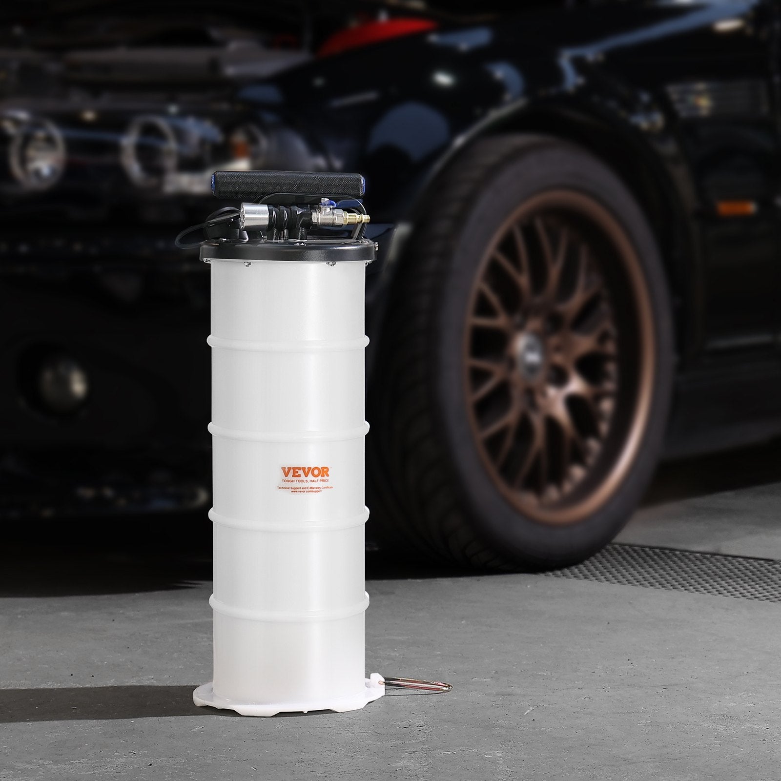 Fuel & Exhaust: VEVOR Fluid Extractor, 6.5 Liters Capacity, Pneumatic/Manual Oil Changer Vacuum Fluid Extractor with Dipstick and Liquid Suction Hose, Oil Extractor Change Pump for Automotive Fluids Vacuum Evacuation