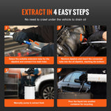 Fuel & Exhaust: VEVOR Fluid Extractor, 6.5 Liters Capacity, Manual Hand-Operated Oil Changer Vacuum Fluid Extractor with Dipstick and Suction Hose, Oil Extractor Change Pump for Automotive Fluids Vacuum Evacuation