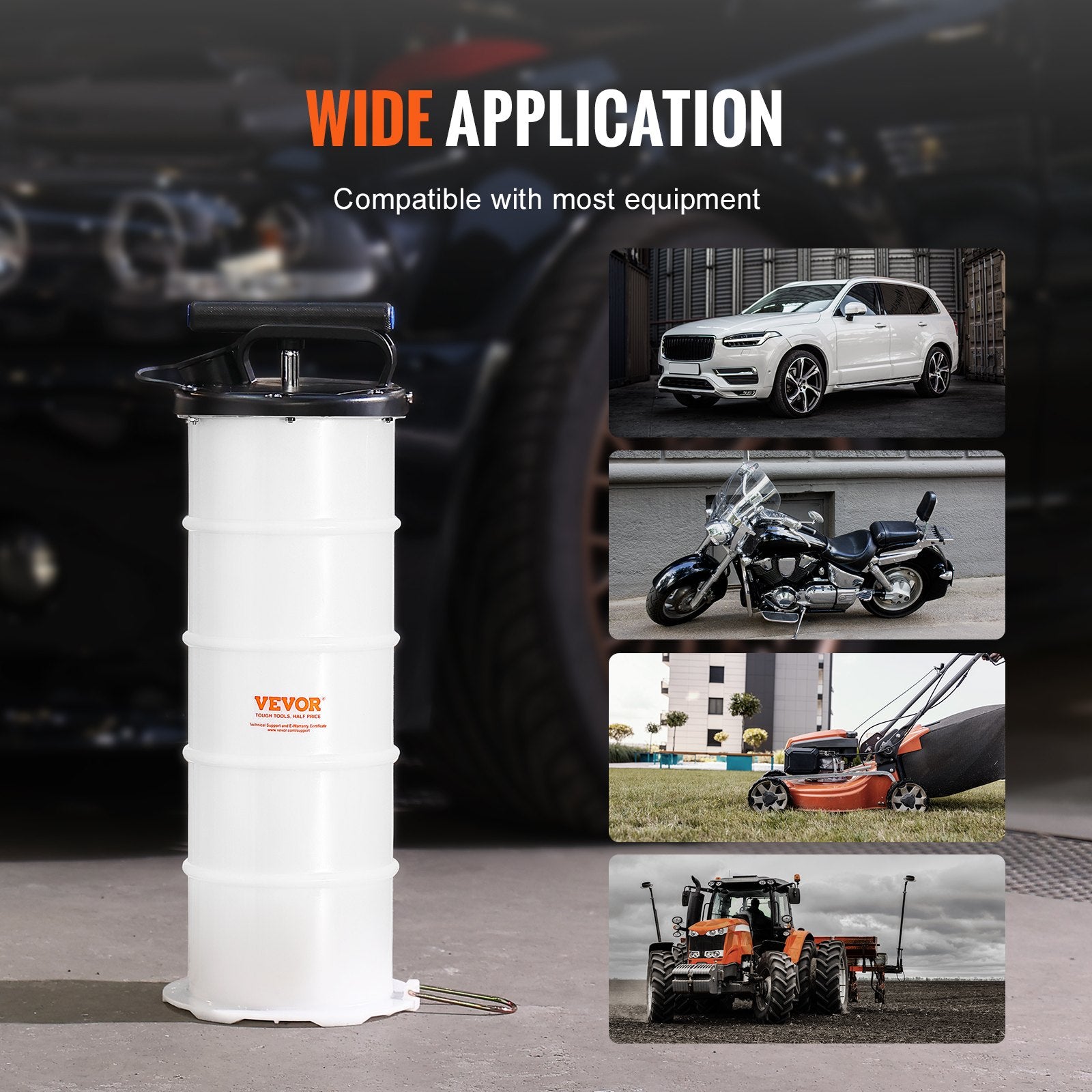 Fuel & Exhaust: VEVOR Fluid Extractor, 6.5 Liters Capacity, Manual Hand-Operated Oil Changer Vacuum Fluid Extractor with Dipstick and Suction Hose, Oil Extractor Change Pump for Automotive Fluids Vacuum Evacuation