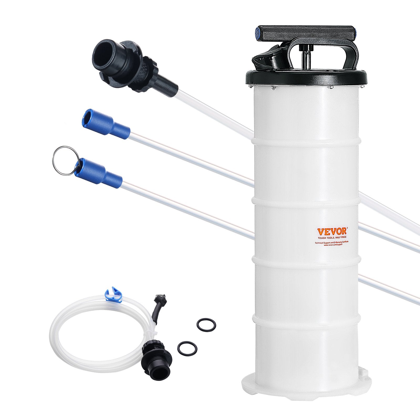Fuel & Exhaust: VEVOR Fluid Extractor, 6.5 Liters Capacity, Manual Hand-Operated Oil Changer Vacuum Fluid Extractor with Dipstick and Suction Hose, Oil Extractor Change Pump for Automotive Fluids Vacuum Evacuation