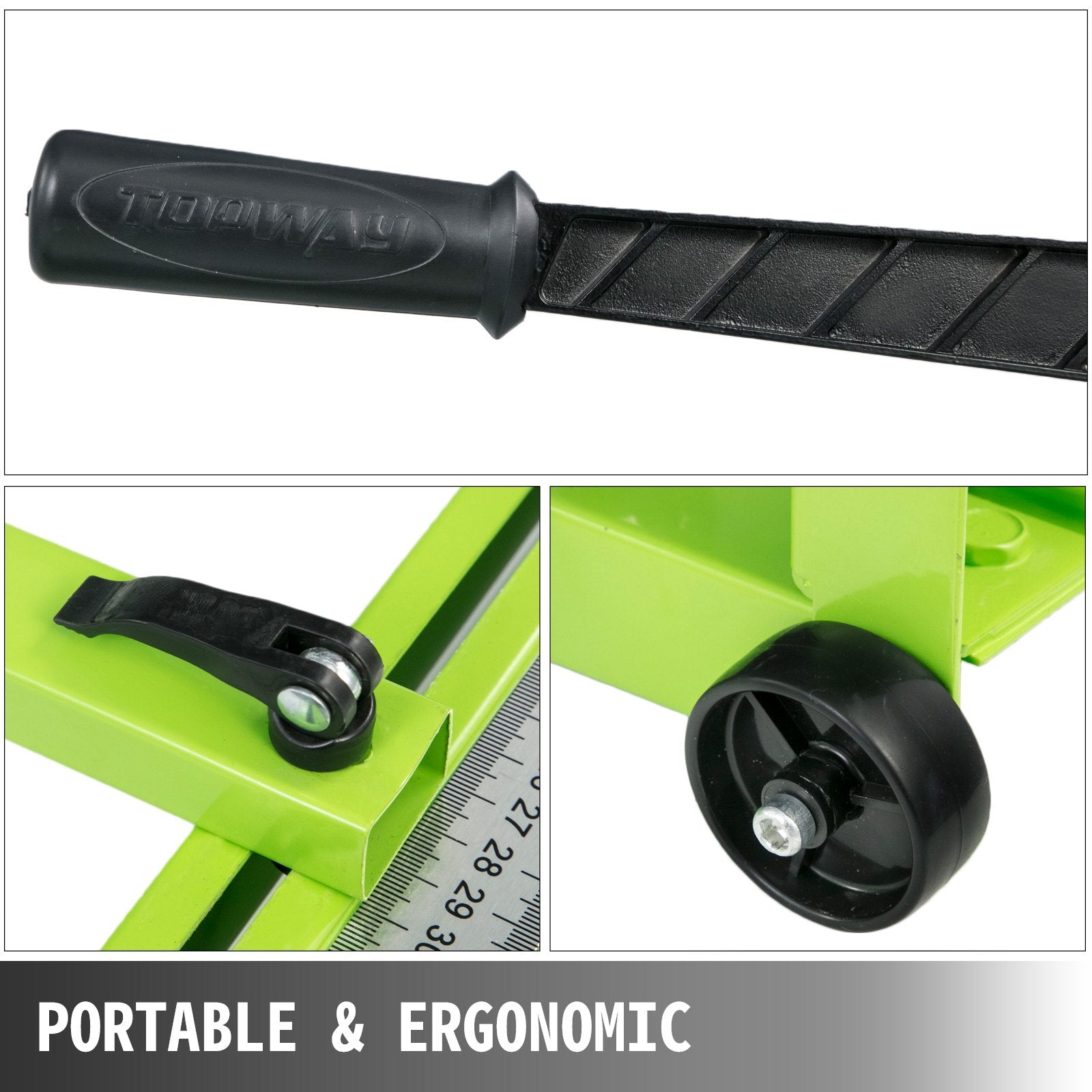 Saw Accessories: VEVOR Tile Cutter 31.5 Inch Manual Tile Cutter 1.4 Inch Tile Cutting Machine Ceramic Porcelain Tile Cutter w/Laser Guide All-Steel Frame and Bonus Spare Cutter Wheels Tile Cutter Hand Tool