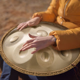 Drums: VEVOR Handpan Drum 22 in 10 Notes D Minor Hand Drum Instrument with Mallet