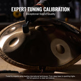 Drums: VEVOR Handpan Drum 22 in 12 Notes D Minor Hand Drum Instrument with Mallet