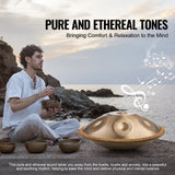 Drums: VEVOR Handpan Drum 22 in 9 Notes D Minor Steel Hand Drum with Mallets for Adult