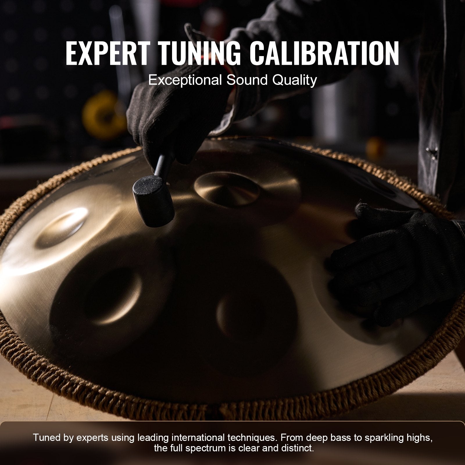 Drums: VEVOR Handpan Drum 22 in 9 Notes D Minor Steel Hand Drum with Mallets for Adult
