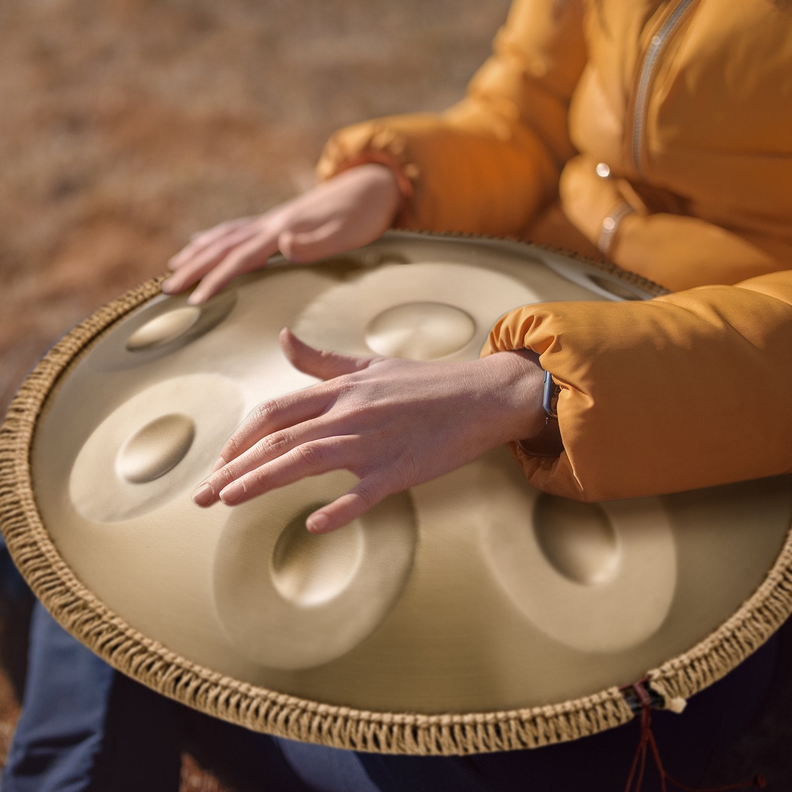 Drums: VEVOR Handpan Drum 22 in 9 Notes D Minor Steel Hand Drum with Mallets for Adult