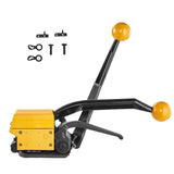 Hand Tools: VEVOR Steel Strapping Tool for 13-19 mm Width, 3-in-1 (Tensioner, Crimper, Cutter) Manual Belt Packaging Banding Machine Packaging Metal Steel Strapping Banding Tool Machine for Stainless Steel Strap