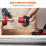 Men's Underwear: VEVOR Ratchet Pipe Threader Kit, 1/4" NPT - 1-1/4" NPT Manual Ratcheting Pipe Threader, Portable Pipe Threading Tool Set with 6PCS NPT Dies, Storage Case for Galvanized Aluminum Iron Copper Pipes