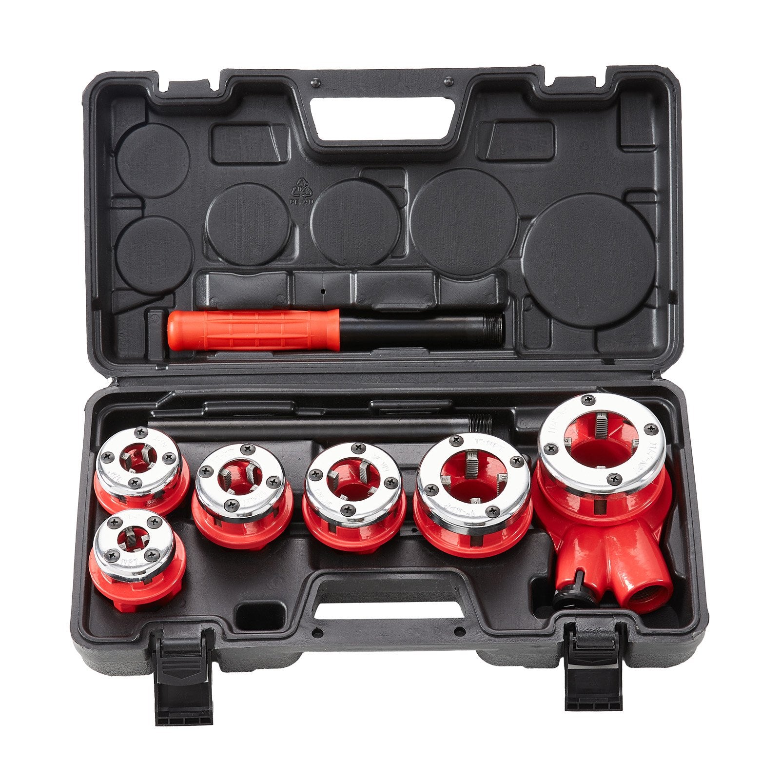 Men's Underwear: VEVOR Ratchet Pipe Threader Kit, 1/4" NPT - 1-1/4" NPT Manual Ratcheting Pipe Threader, Portable Pipe Threading Tool Set with 6PCS NPT Dies, Storage Case for Galvanized Aluminum Iron Copper Pipes