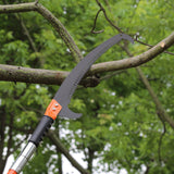 Chainsaws: VEVOR Manual Pole Saw, 2.24 m-8.24 m Extendable Tree Pruner, Sharp Steel Blade High Branches Trimming, Manual Branch Trimmer with Lightweight 8 Fiberglass Handles, for Pruning Palms and Shrubs